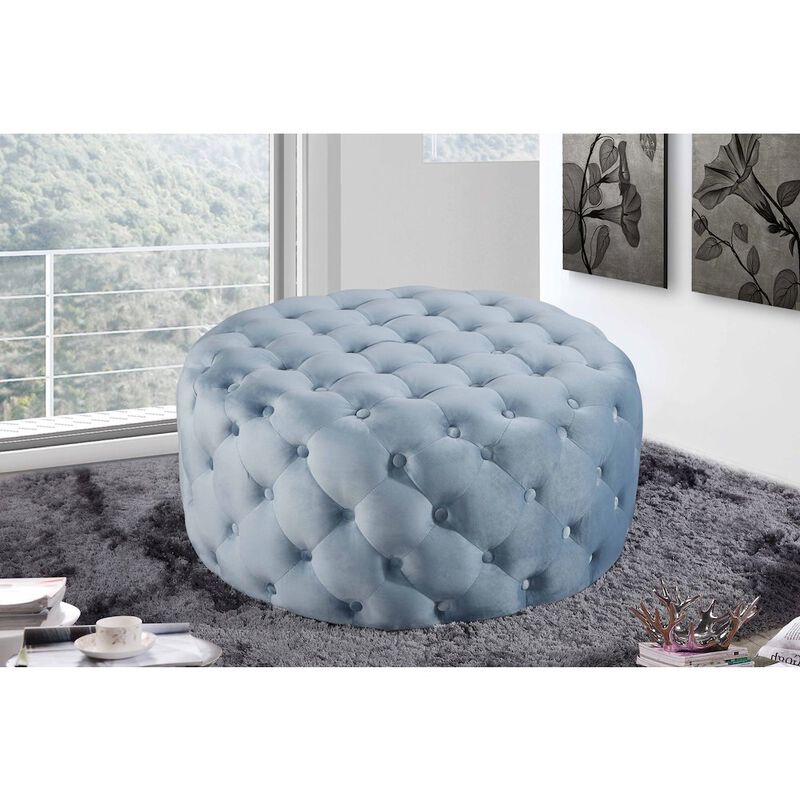 Meridian Furniture Addison Velvet Ottoman/Bench