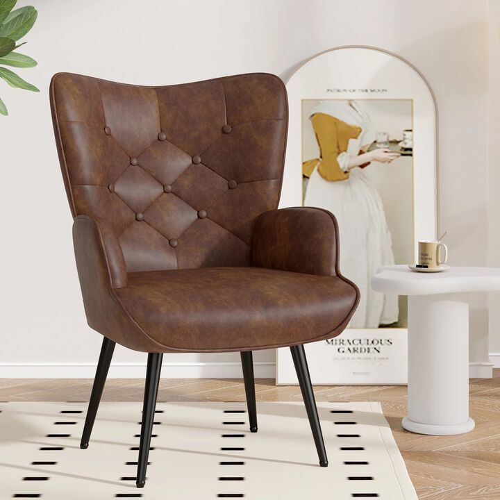 Modern Accent Chair Armchair for Living Room Bedroom Single Sofa Lounge Seating