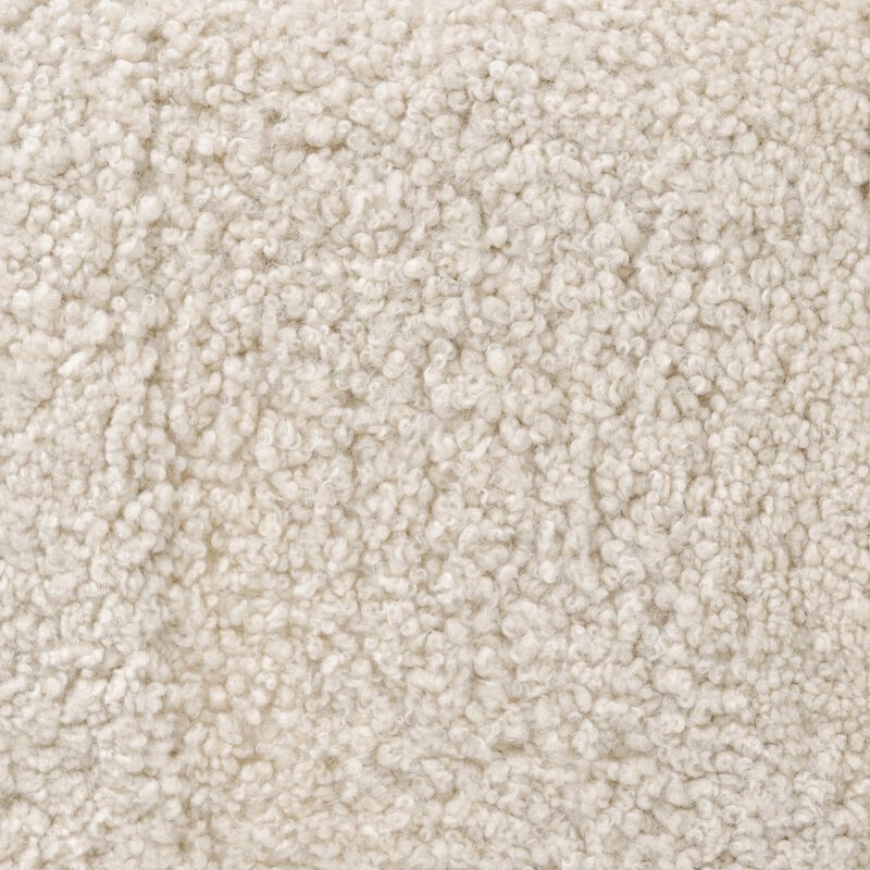 Oslo Beige Shearling Ottoman