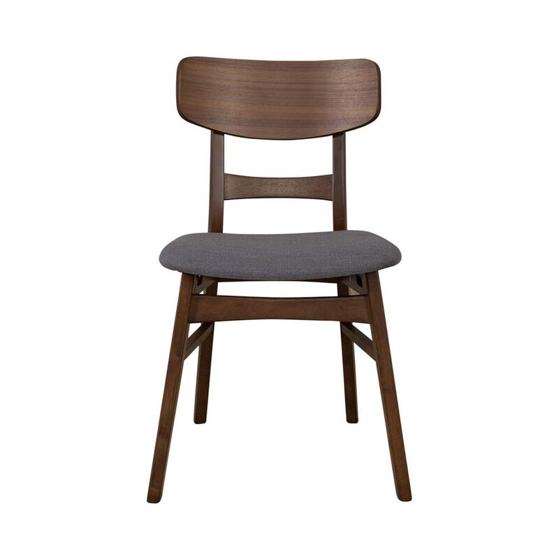 Liberty Furniture Panel Back Side Chair- Grey (RTA)- Set of 2 Contemporary Brown image number 4