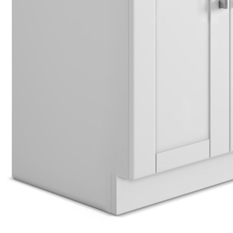 Modern Wide Shaker All-In-One 28-inch Laundry Utility Sink and Cabinet