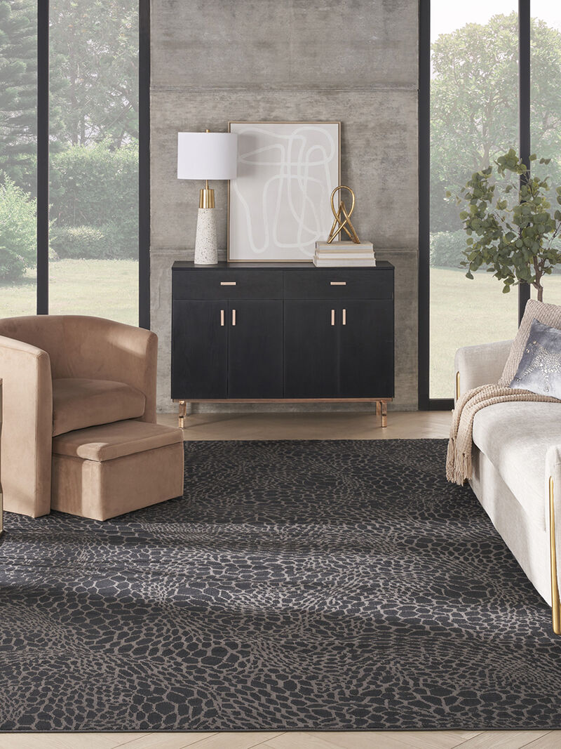 Desire DSR08 Charcoal/Silver 7'10" x 9'10" Rug