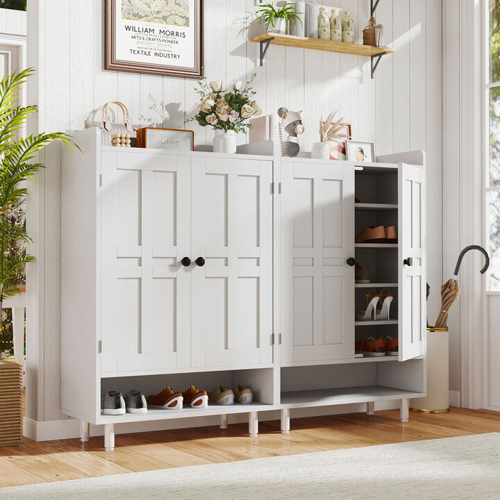 Envelor  6-Tier Modern Wood Flip-Top Modular Dustproof Shoe Storage Cabinet