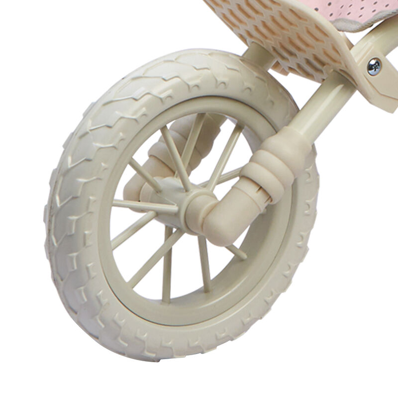 Olivia's Little World Polka Dot Princess Baby Doll Twin Jogging Stroller, Pink image number 4