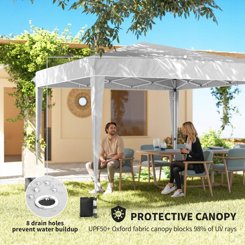 Hivvago 10x10 Pop Up Canopy Tent with Sidewalls image number 5