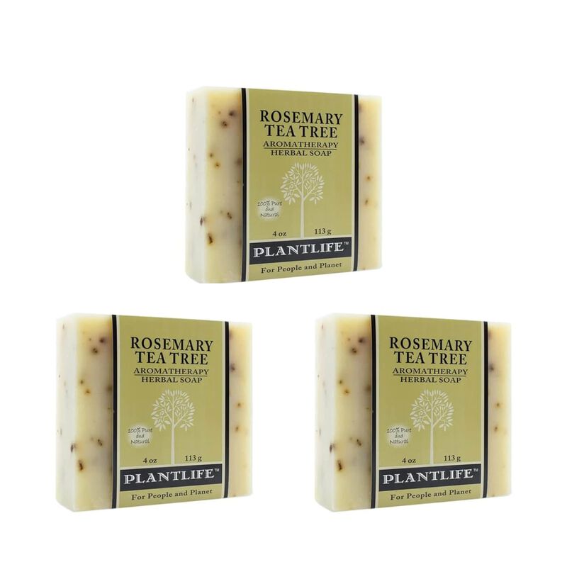 Plantlife Bar Soap - Rosemary Tea Tree 3 Pack image number 1