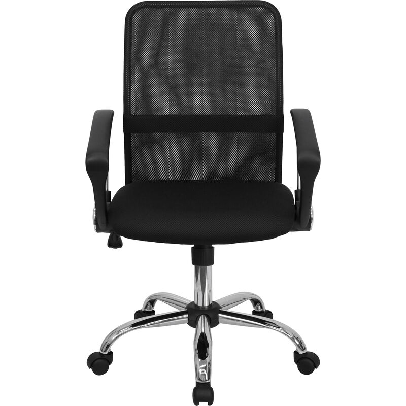 Jenkins Mid-Back Mesh Swivel Task Office Chair with Lumbar Support Band and Arms image number 9