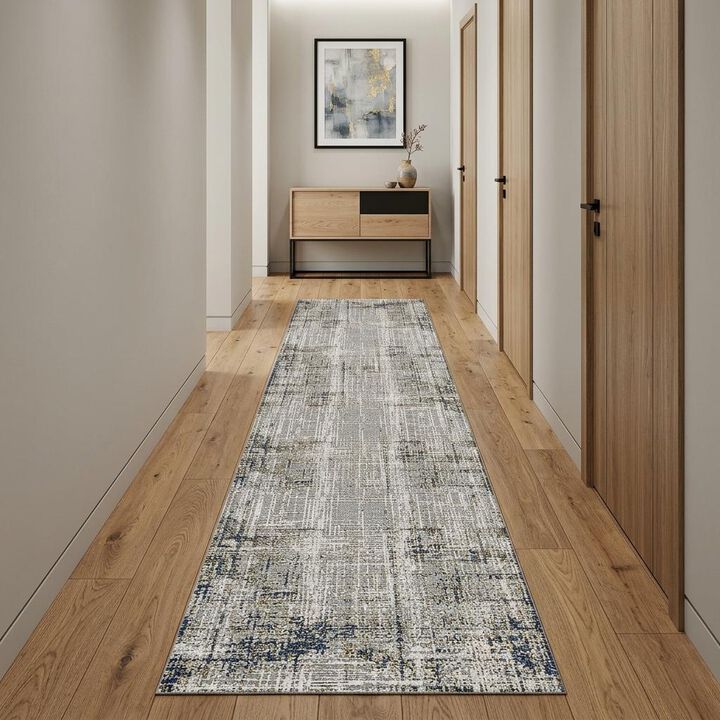 HomeRoots Abstract Runner Rug