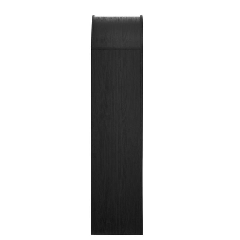 Modway Evie Modern Arched Narrow Bookcase in Black - 71 Inch Open Shelf Display Cabinet - Stylish 5-Tier Bookshelf for Living Room, Dining Room, or Home Office image number 5