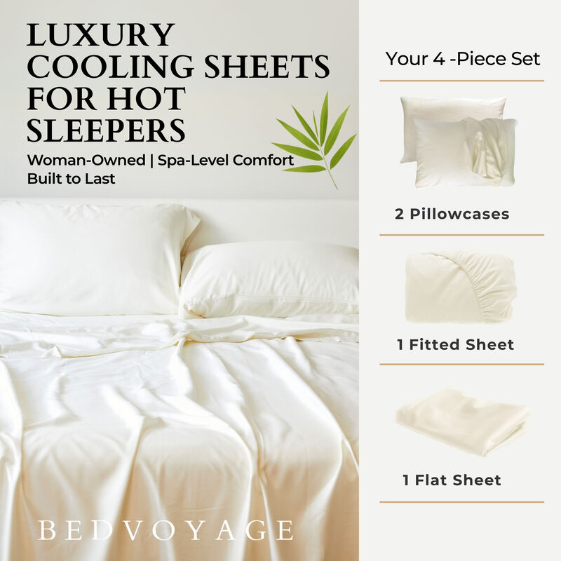 BedVoyage Luxury 100% viscose from Bamboo Bed Sheet Set