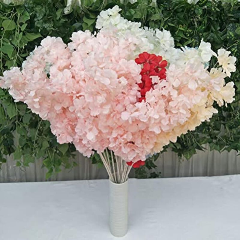 5 Piece Red Artificial Greenery Stems Wedding Centerpiece Decor image number 3