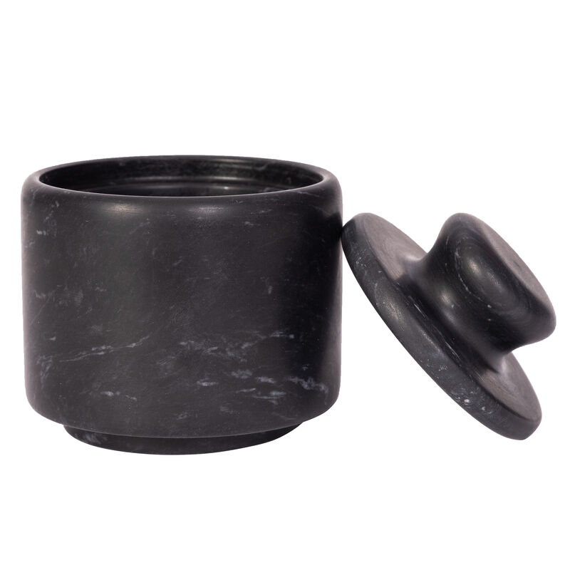 Saboga Home&trade; Marble Salt Cellar with Lid image number 1