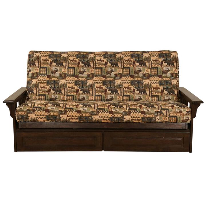 Phoenix Frame-Espresso Finish-Peter's Cabin Mattress-Storage Drawers
