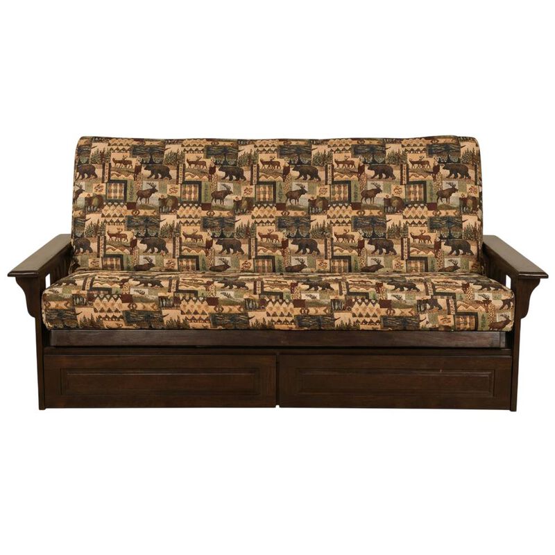 Phoenix Frame-Espresso Finish-Peter's Cabin Mattress-Storage Drawers image number 0