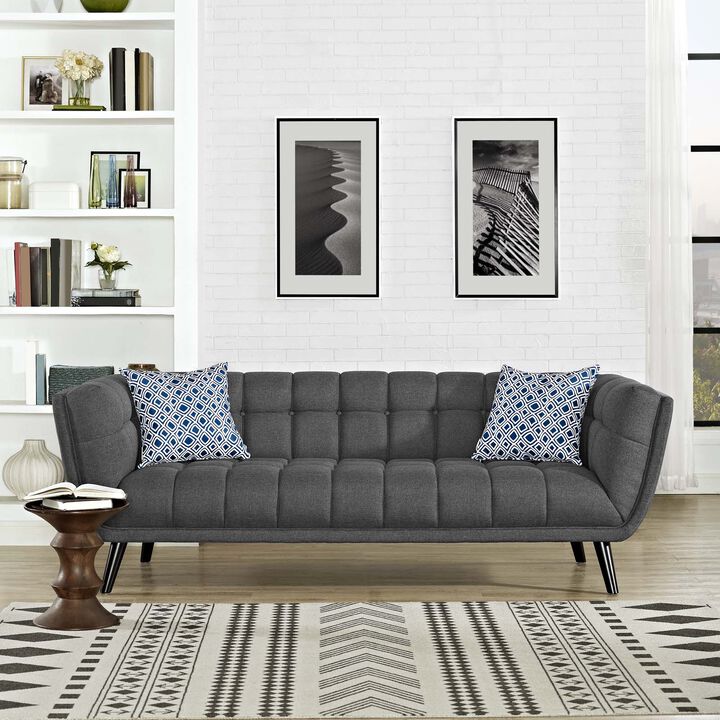 Bestow Upholstered Fabric Sofa - Gray