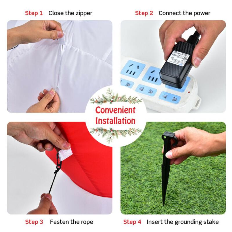 Hivvago Christmas Inflatable Snowmen Blow Up Christmas Decoration