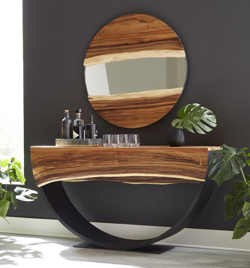 River Round Mirror