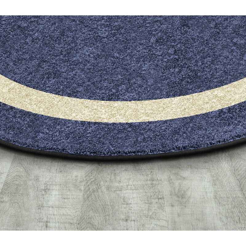 Joy Carpets Kid Essentials Portrait 10'9 x 13'2 Oval Area Rug in Color Heather