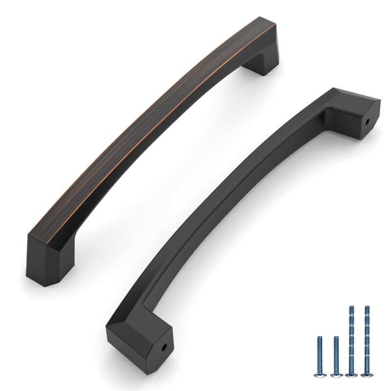 KNOKLOCK 10 Pack 5 Inch(128mm) Kitchen Cabinet Handles Oil Rubbed Bronze Cabinet Pulls Kitchen Cabinet Hardware Drawer Pulls for