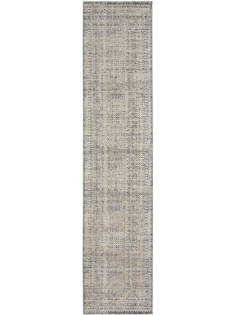 Lynx LNX06 Ivory/Blue 2'3" x 10' Rug