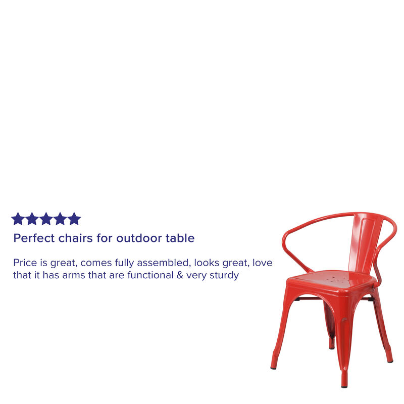 Metal Colorful Restaurant Chairs image number 3