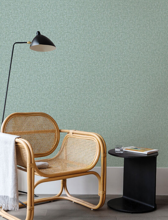 Larimore Light Blue Faux Fabric Wallpaper (Set of 2)