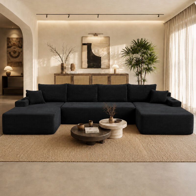 Mernri 126" Cloud Sectional Sofa image number 1