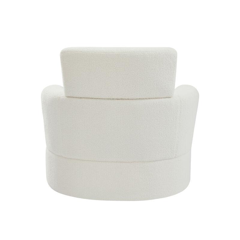 Merax 360° Swivel Round Sofa Chair Accent Barrel Chair