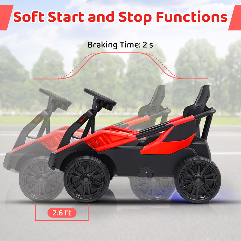 12V Electric Ride-On UTV for Big Kids with Remote Control and Music image number 4