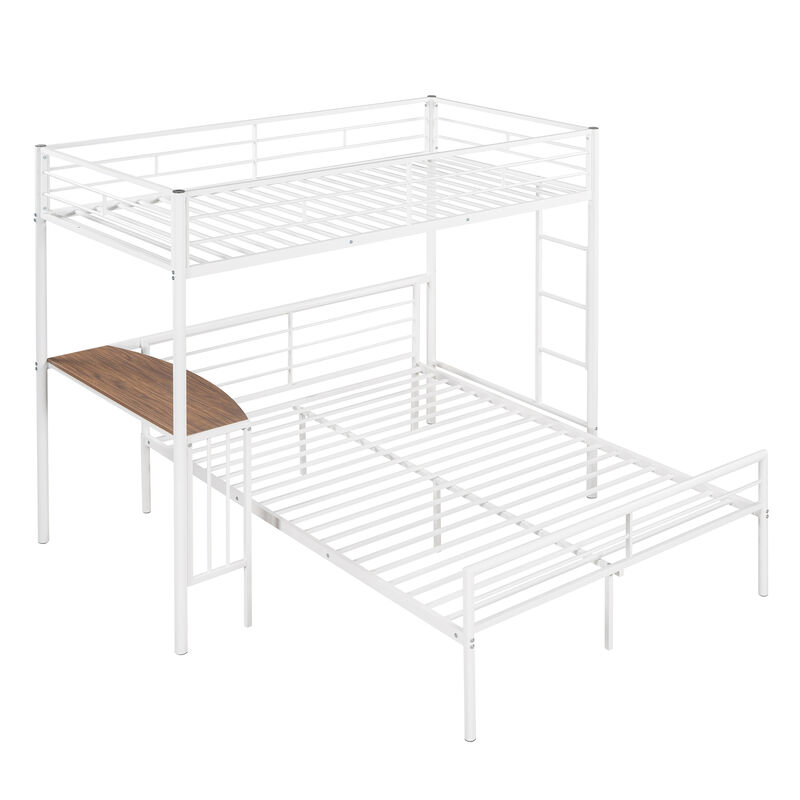 Merax Metal Bunk Bed with Desk