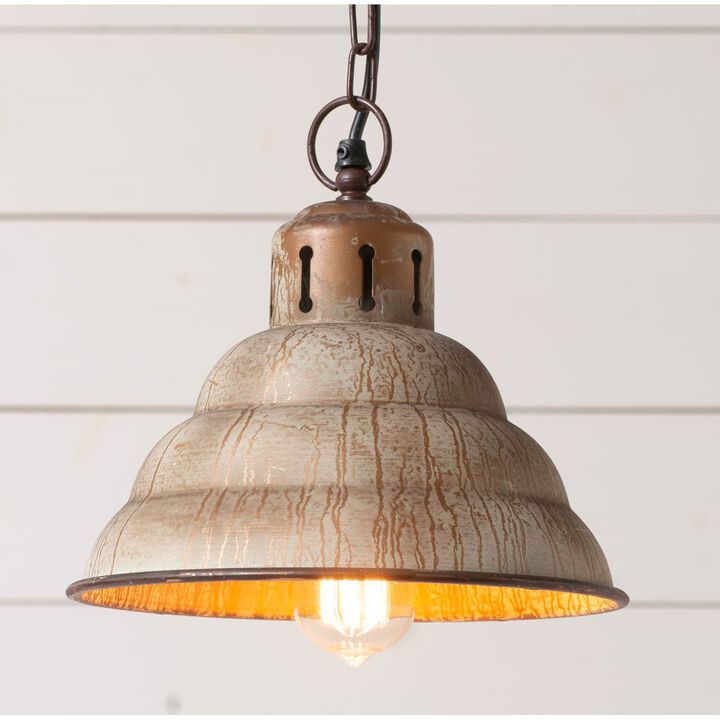 Irvins Country Tinware Vintage Verdegris Pendant