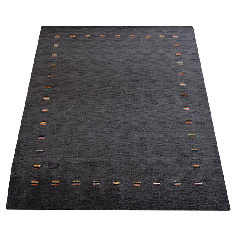 RUGSOTIC CARPETS HAND KNOTTED LOOM WOOL ECO-FRIENDLY AREA RUGS  - Rectangle, Contemporary Modern Design, High Pile Thick Handmade Anti Skid Rugs for Living Room (L00104) image number 2