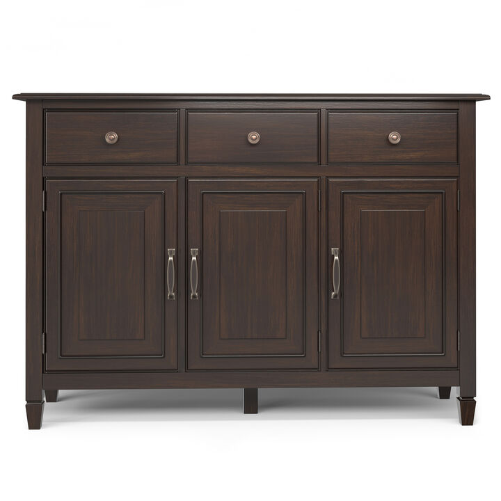 Wemdik Solid Pine Wood Sideboard Cabinet