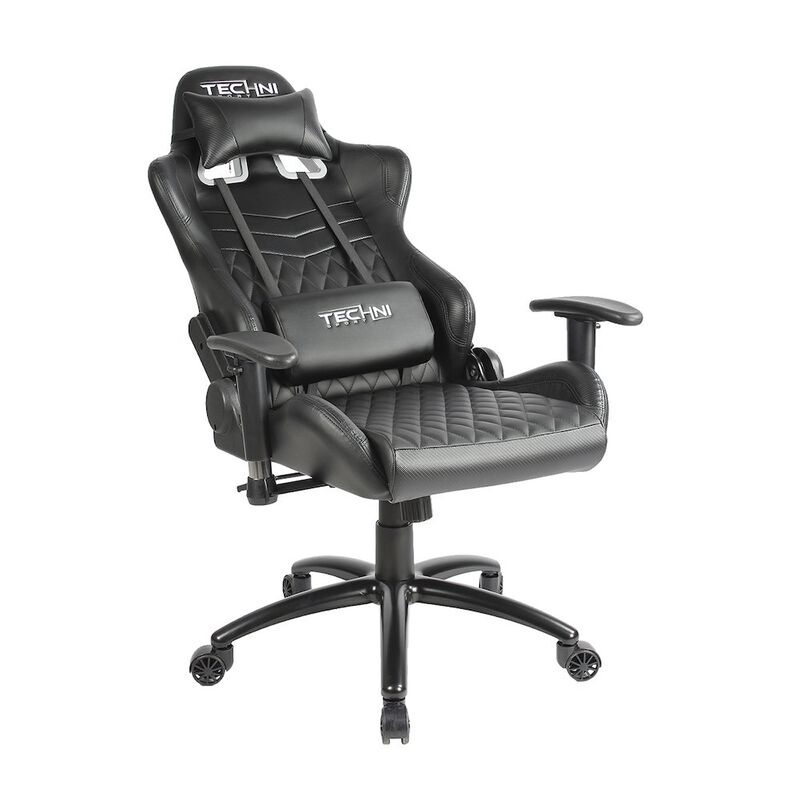 Techni Sport TS-5100 Ergonomic, High Back, Racer Style, Video Gaming Chair, Black