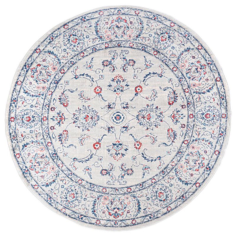 Modern Persian Vintage Round Area Rug