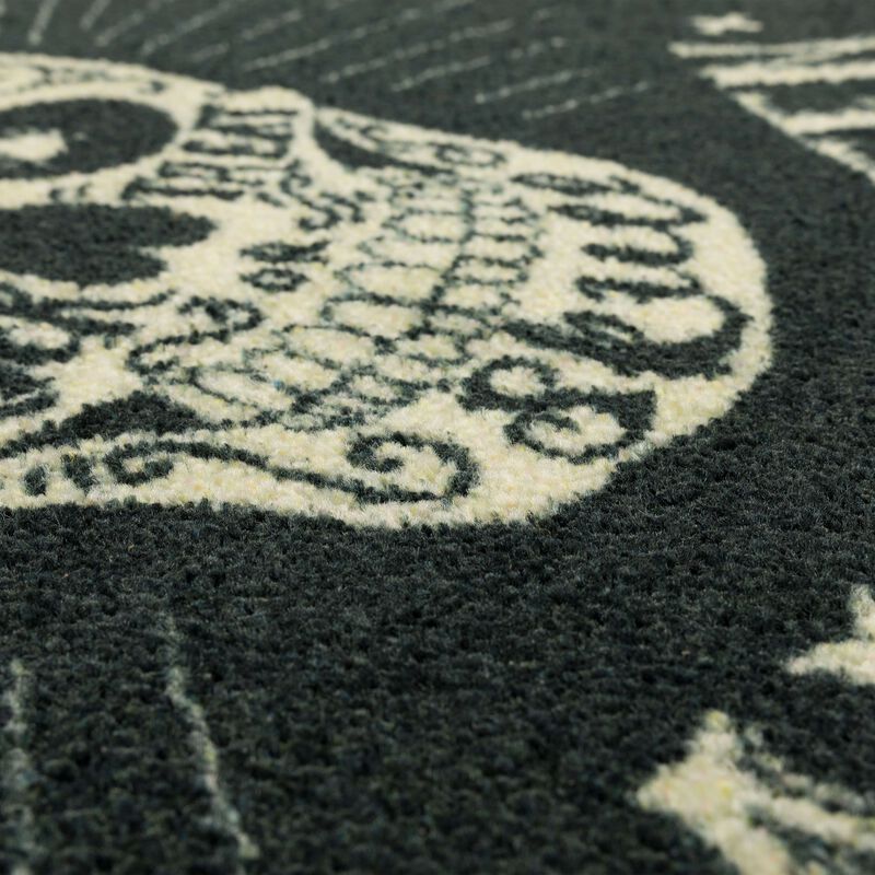 Prismatic Be Scary Skull Bath and Kitchen Mat Collection