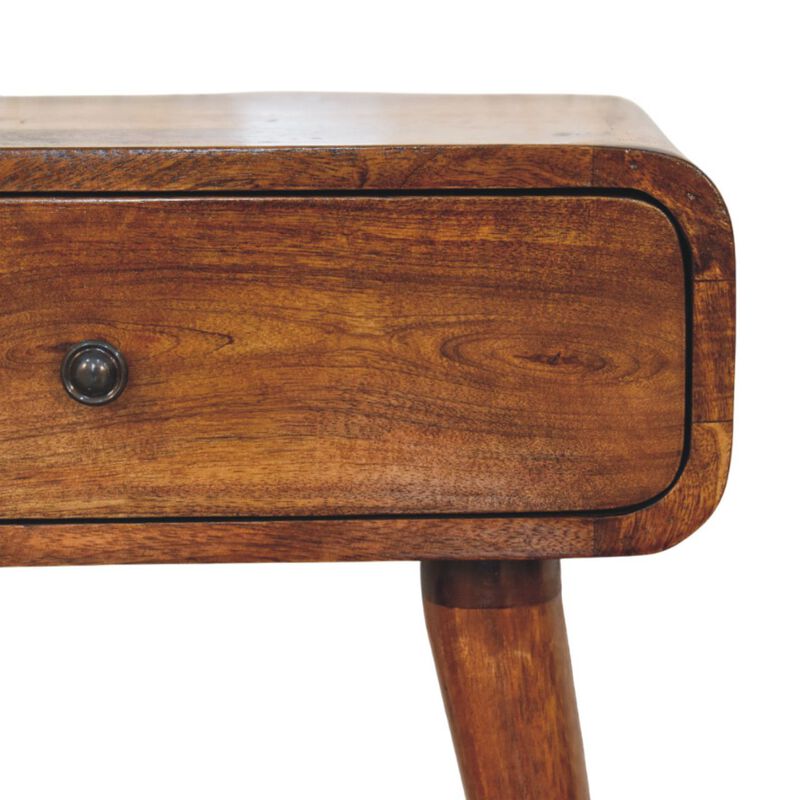 Artisan Furniture Solid Wood Avora Chestnut Nightstand with 1 drawer