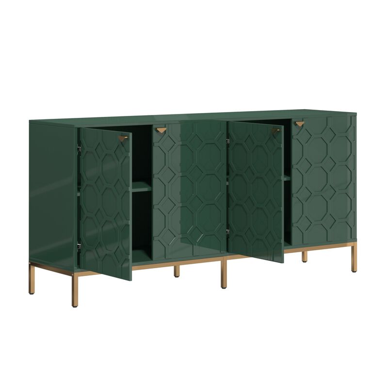 31.3 in. H 4 Door Locker Accent Storage Cabinet image number 9