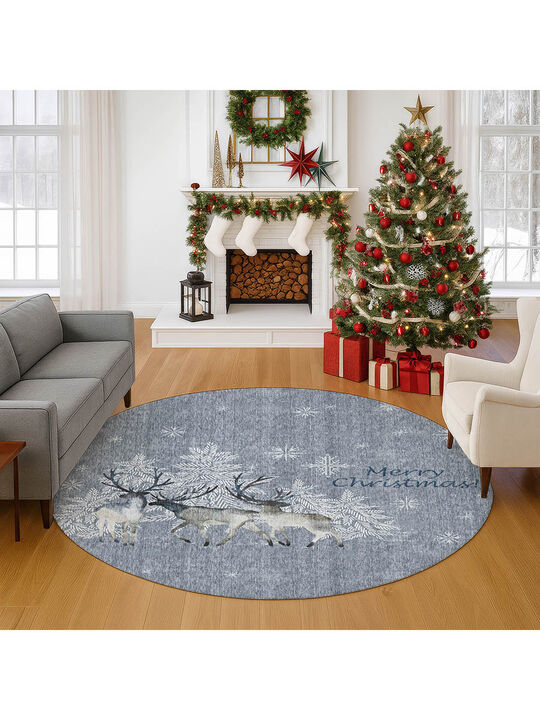 Merry & Bright MY2 8' Round Rug