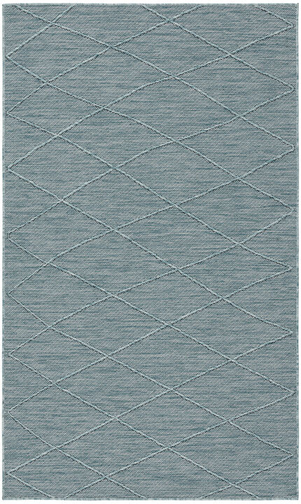 HomeRoots Geometric Indoor Outdoor Area Rug