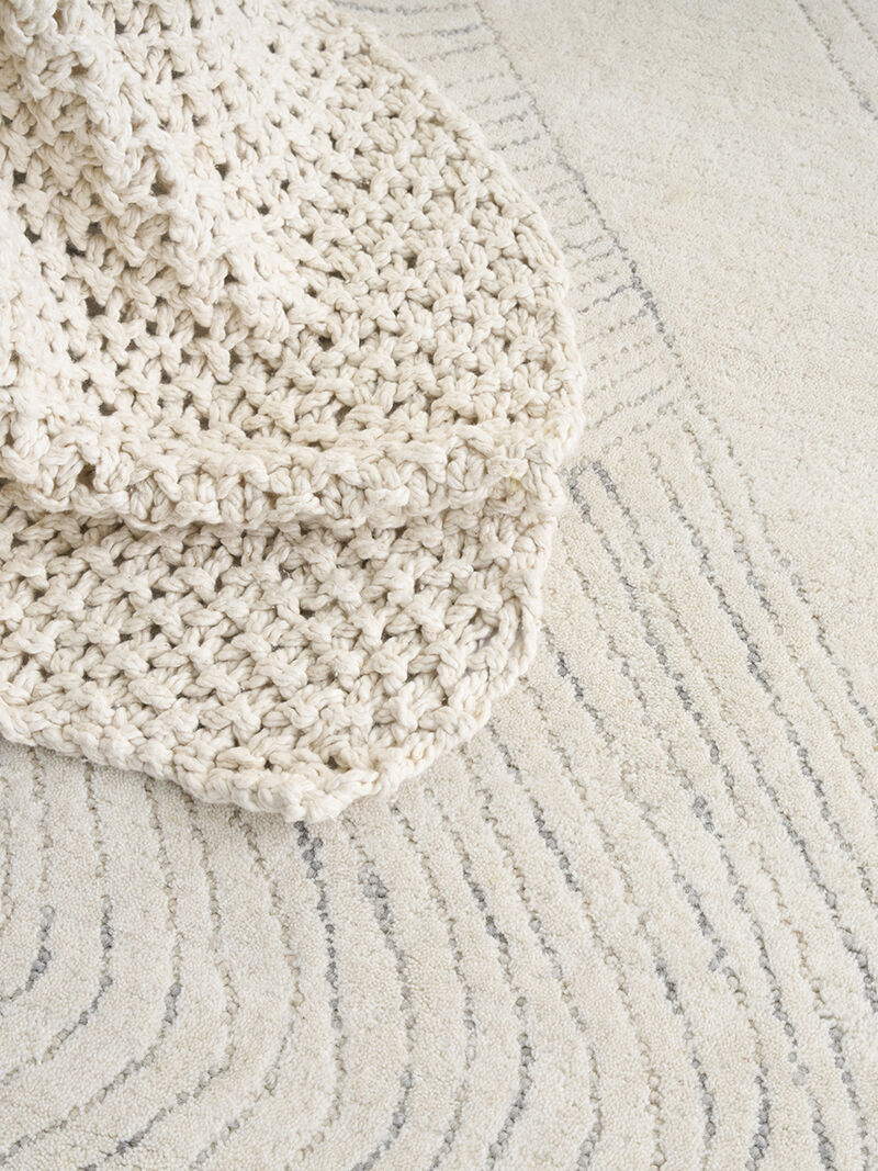 Pure Patterns PRN01 Ivory/Gray 8'6" x 11'6" Rug