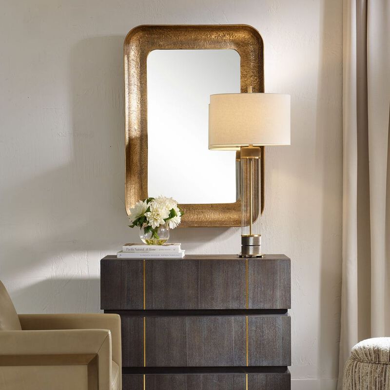 Uttermost Alvaro Antique Brass Mirror image number 1