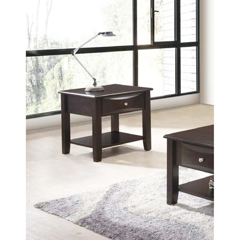 Streamdale End Table Of One Drawer In Brown image number 2