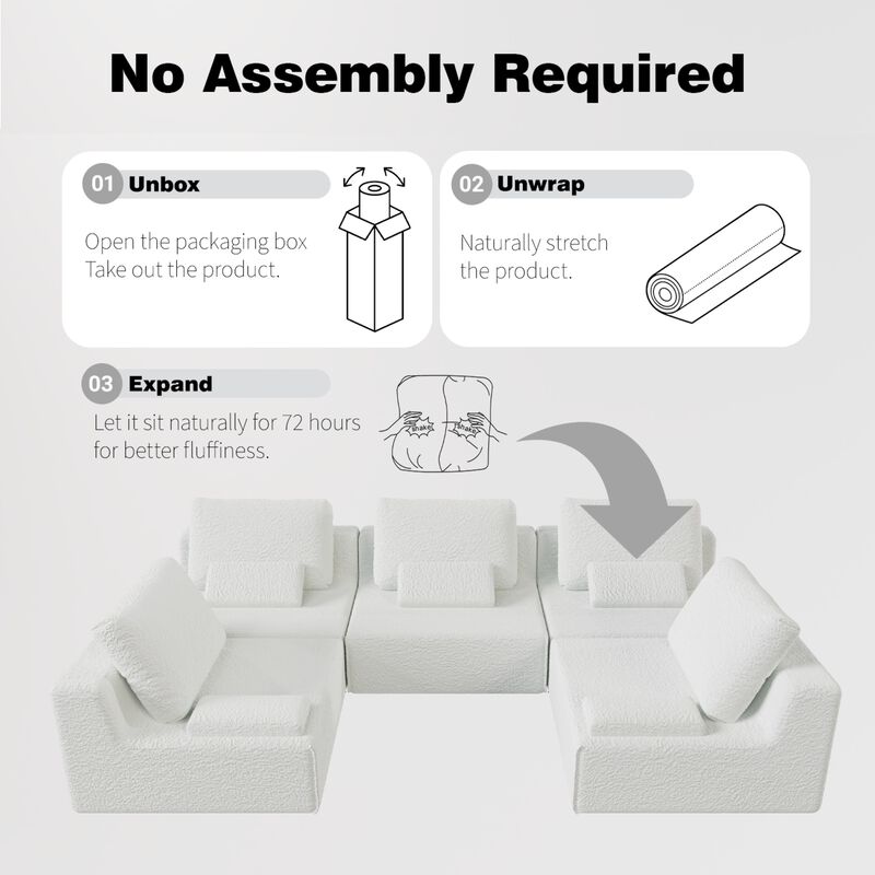 GOODSILO Single Armchair with Plush Cloud-Like Comfort and Ergonomic Support image number 8