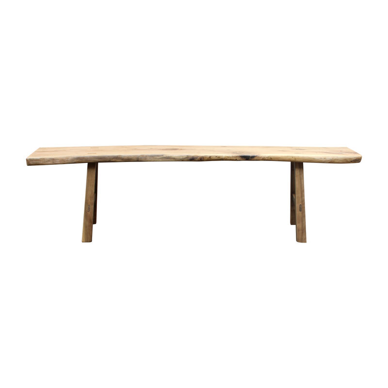 Solid Walnut Entryway Bench in Natural Wood image number 0