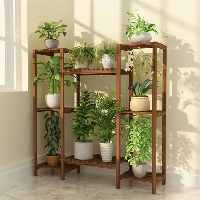 New Flexible Combination Tall Plant Stand Corner Flower Pot Display Holder Rack image number 1