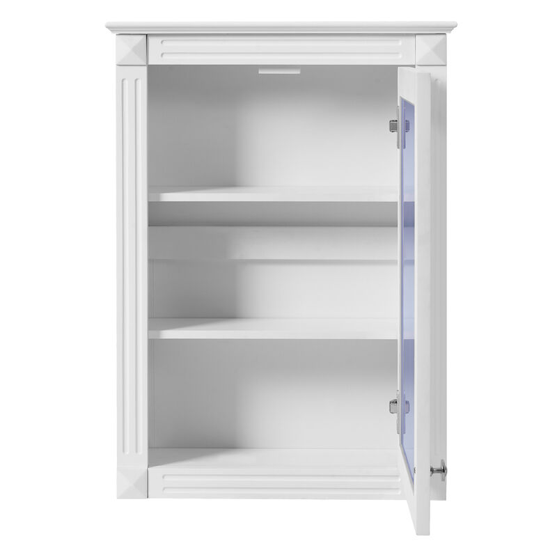 ELEMENT ACE 20 Inch Wall Mounted Bathroom Storage Cabinet with Mirror and Adjustable Shelves - Modern Space Saving Medicine Cabinet image number 9