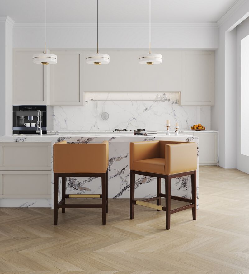 Kingsley Tan Counter Stool