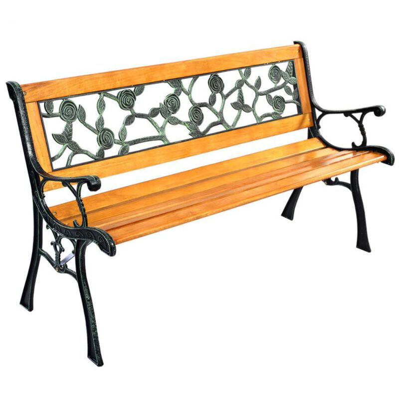 Hivvago Patio Park Garden Porch Chair Bench