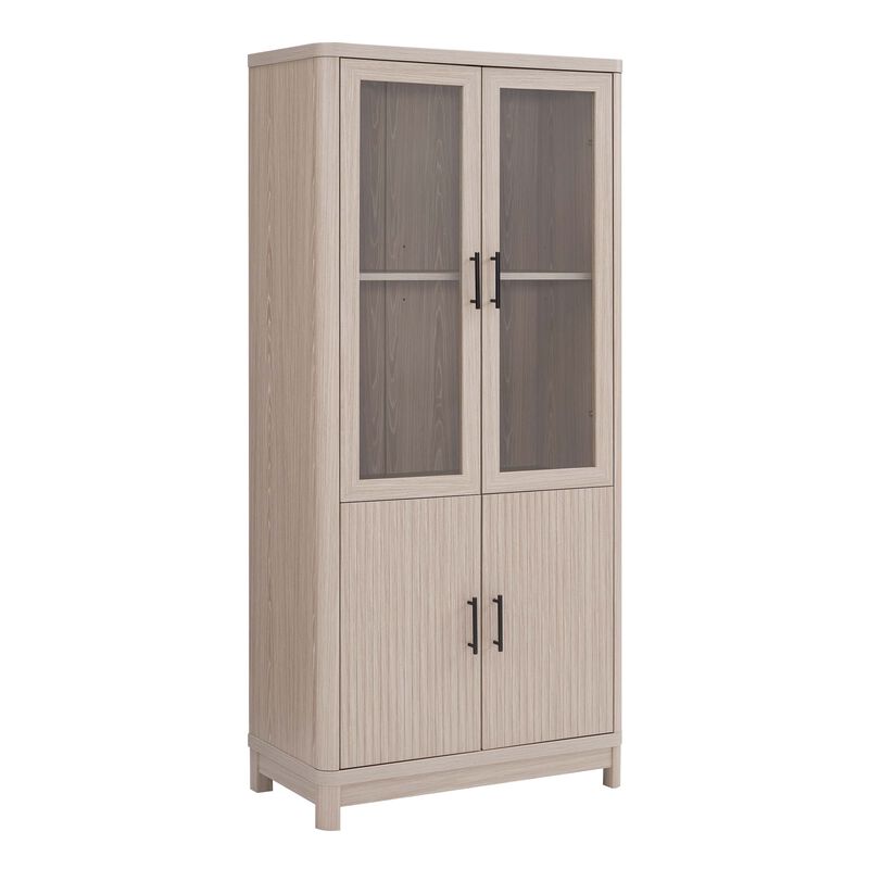 Jodie Light Gray Bookcase